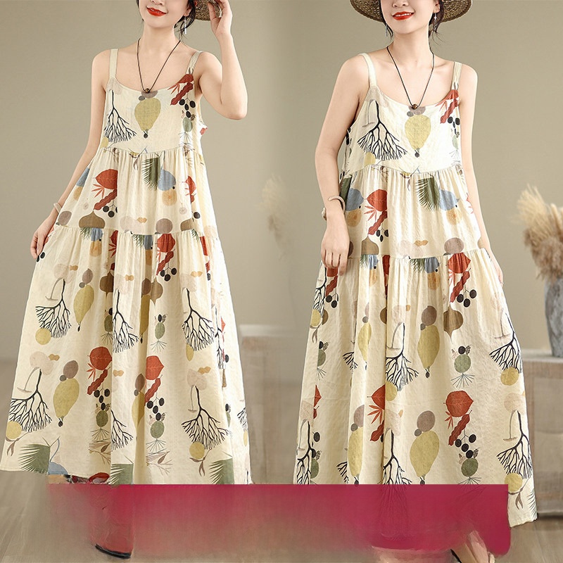 Good Floral & Wedding Decor Supply Photos - Sukienka maxi z bawełny i lnu