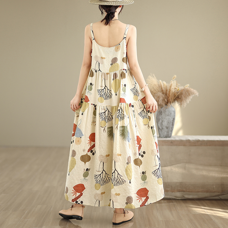 Sukienka maxi z bawełny i lnu  – Good Floral & Wedding Decor Supply Photos recenzja i cena